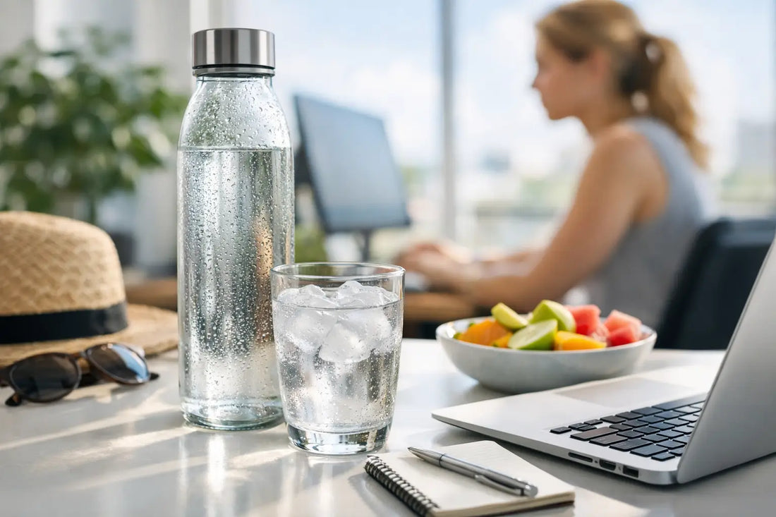 Hydratation bureau été - les bons réflexes