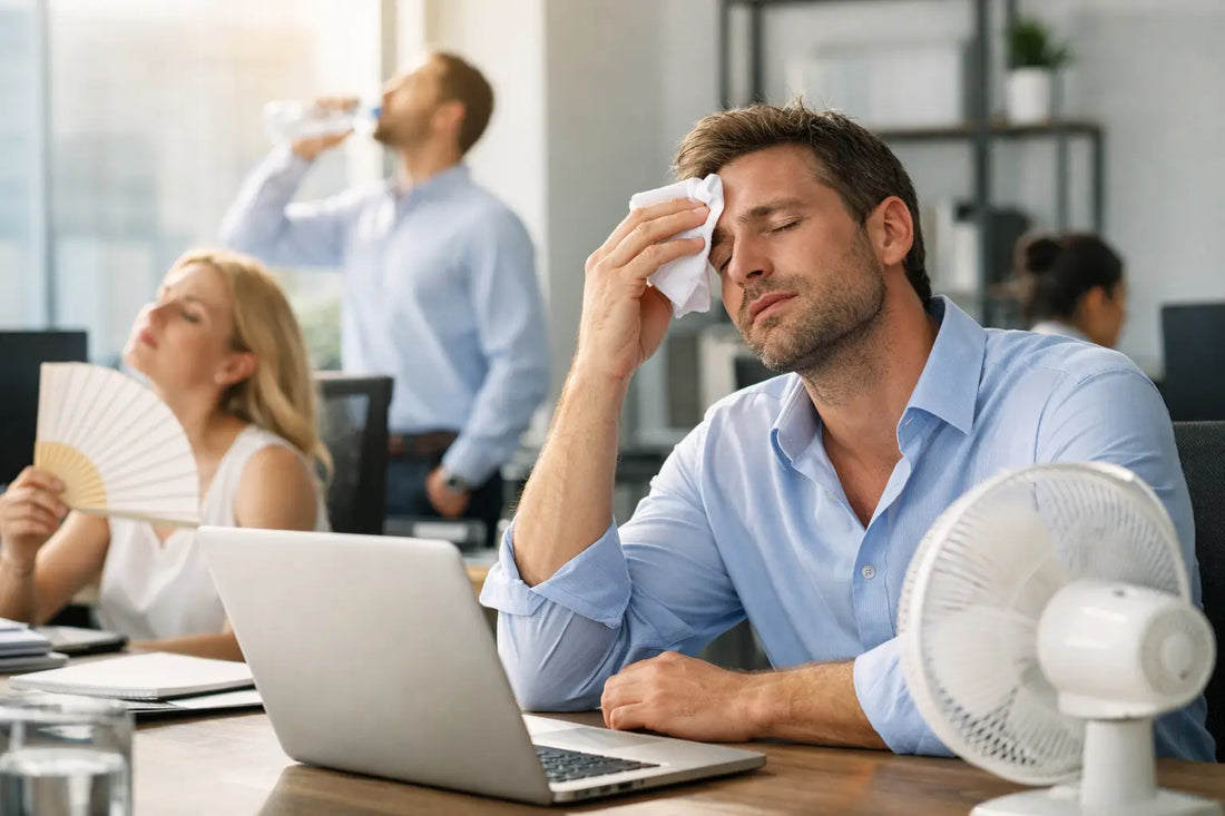 Comment réduire la chaleur au travail vite