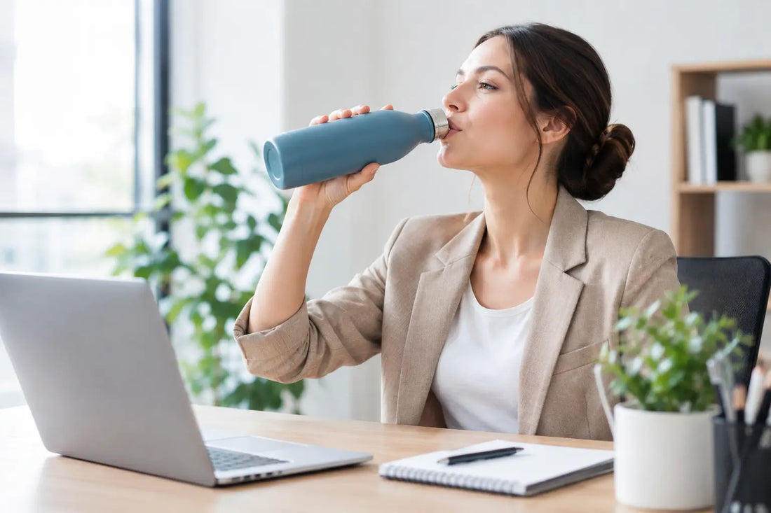 Exemple de routine d’hydratation au travail