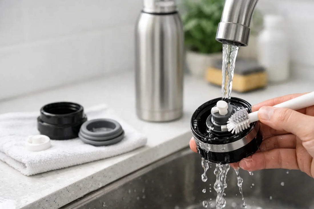 Comment nettoyer le bouchon d'une gourde isotherme