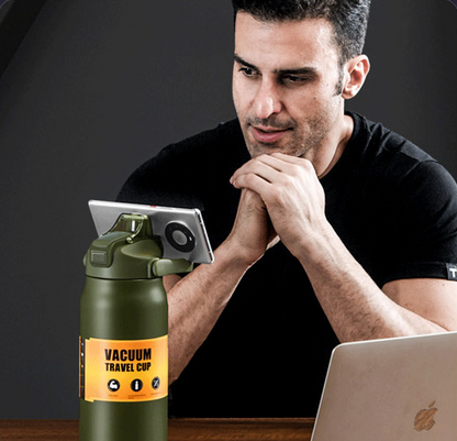 Bouteille Isotherme type THERMOS - En Acier Inoxydable - Multfonctions - Grandes Capacités 800ML 1500ML