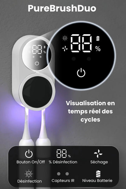 Mini Support Intelligent De Désinfectant Pour Brosse À Dents UV, Support Mural De Désinfectant Pour Brosse À Dents UV, Désinfectant Pour Brosse À Dents De Salle De Bain