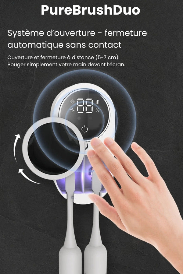 Mini Support Intelligent De Désinfectant Pour Brosse À Dents UV, Support Mural De Désinfectant Pour Brosse À Dents UV, Désinfectant Pour Brosse À Dents De Salle De Bain