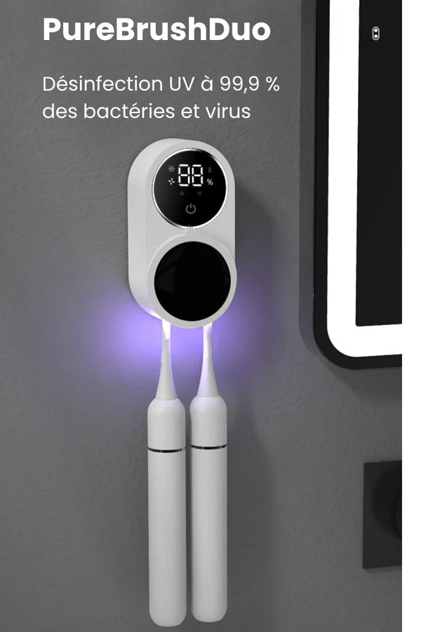 Mini Support Intelligent De Désinfectant Pour Brosse À Dents UV, Support Mural De Désinfectant Pour Brosse À Dents UV, Désinfectant Pour Brosse À Dents De Salle De Bain