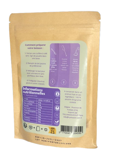 Nouveau : Ubé (Igname violette) en poudre naturelle pure et biologique